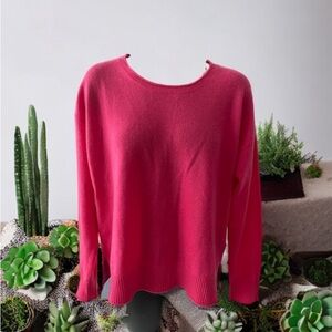 Rachel Zoe 100% Cashmere 2-ply NWT/pink crew neck sweater medium 🧶 Host Pick